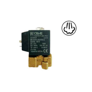 Eletroválvula de vapor CEME 1/4" 230V  (6610) VITON Ø 4mm