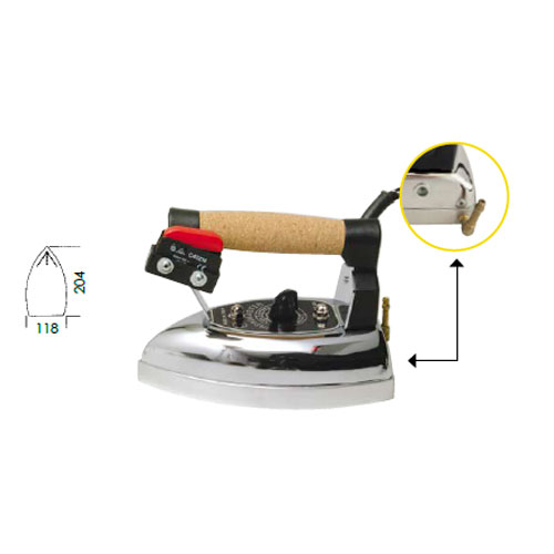 Ferro de engomar Iron Ironmaster Kg. 2 com carenagem perfurada