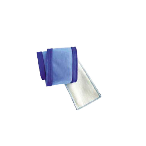 Proteção térmica azul para tubos de ferro com fecho  Comprimento=800mm